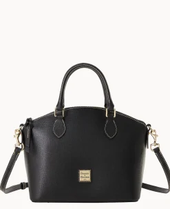 Dooney & Bourke The Saffiano Collection|Textured Leather<Saffiano Geena Satchel Black