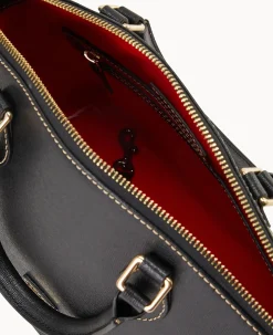 Dooney & Bourke The Saffiano Collection|Textured Leather<Saffiano Geena Satchel Black