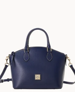 Dooney & Bourke The Saffiano Collection|Textured Leather<Saffiano Geena Satchel Marine