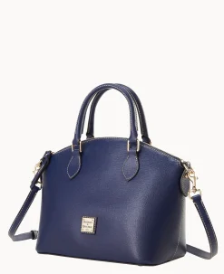 Dooney & Bourke The Saffiano Collection|Textured Leather<Saffiano Geena Satchel Marine