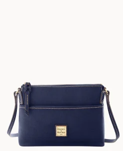 Dooney & Bourke The Saffiano Collection|Textured Leather<Saffiano Ginger Crossbody Marine