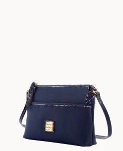 Dooney & Bourke The Saffiano Collection|Textured Leather<Saffiano Ginger Crossbody Marine