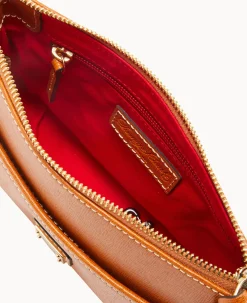 Dooney & Bourke The Saffiano Collection|Textured Leather<Saffiano Ginger Crossbody Natural