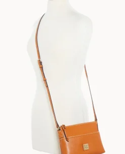 Dooney & Bourke The Saffiano Collection|Textured Leather<Saffiano Ginger Crossbody Natural