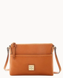 Dooney & Bourke The Saffiano Collection|Textured Leather<Saffiano Ginger Crossbody Natural