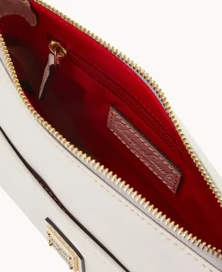 Dooney & Bourke The Saffiano Collection|Textured Leather<Saffiano Katie Crossbody Ecru