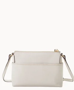 Dooney & Bourke The Saffiano Collection|Textured Leather<Saffiano Katie Crossbody Ecru