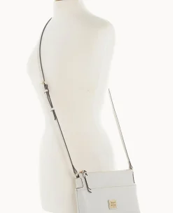 Dooney & Bourke The Saffiano Collection|Textured Leather<Saffiano Katie Crossbody Ecru