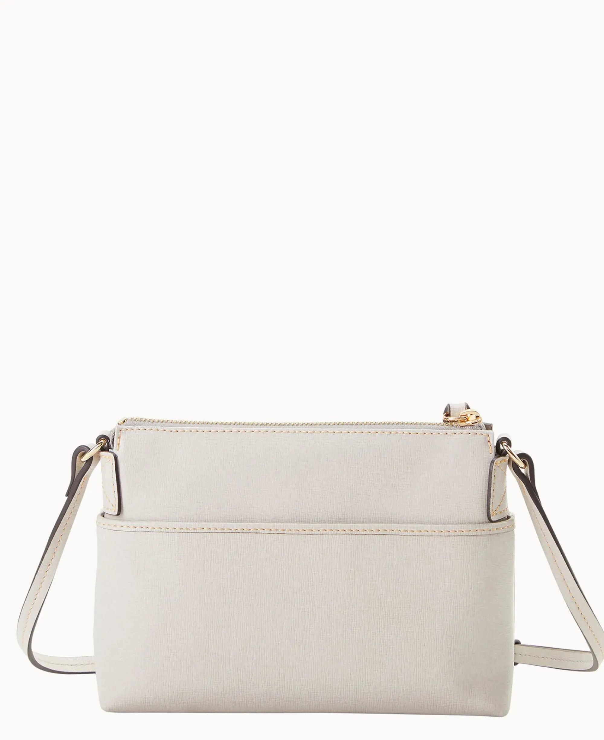 Dooney & Bourke The Saffiano Collection|Textured Leather<Saffiano Katie Crossbody Ecru