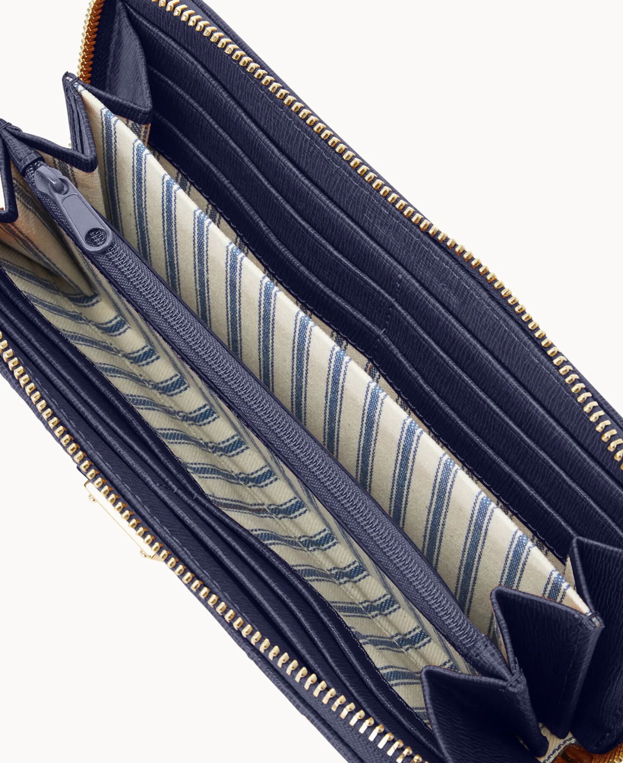 Dooney & Bourke The Saffiano Collection|Grab and Go<Saffiano Large Zip Around Wristlet Marine