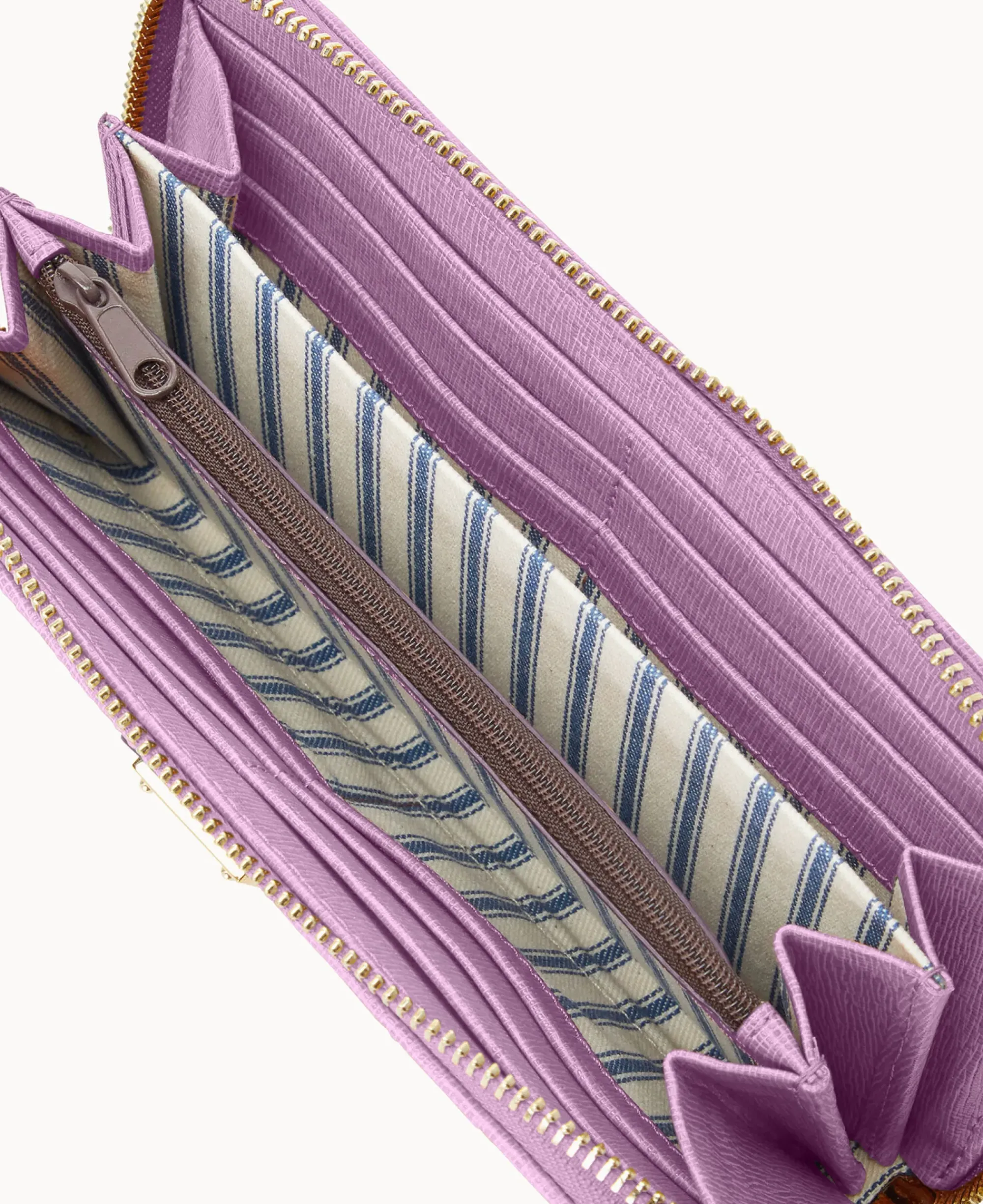 Dooney & Bourke The Saffiano Collection|Grab and Go<Saffiano Large Zip Around Wristlet Light Mauve