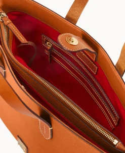 Dooney & Bourke The Saffiano Collection|Textured Leather<Saffiano Lilliana with Pouch Natural