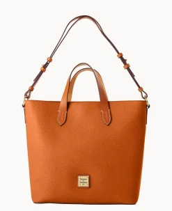 Dooney & Bourke The Saffiano Collection|Textured Leather<Saffiano Lilliana with Pouch Natural