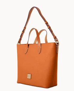 Dooney & Bourke The Saffiano Collection|Textured Leather<Saffiano Lilliana with Pouch Natural