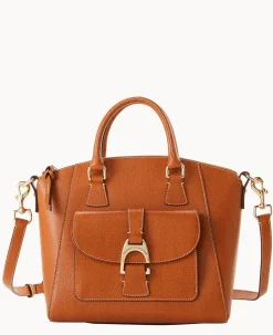 Dooney & Bourke The Saffiano Collection|Textured Leather<Saffiano Naomi Satchel Natural