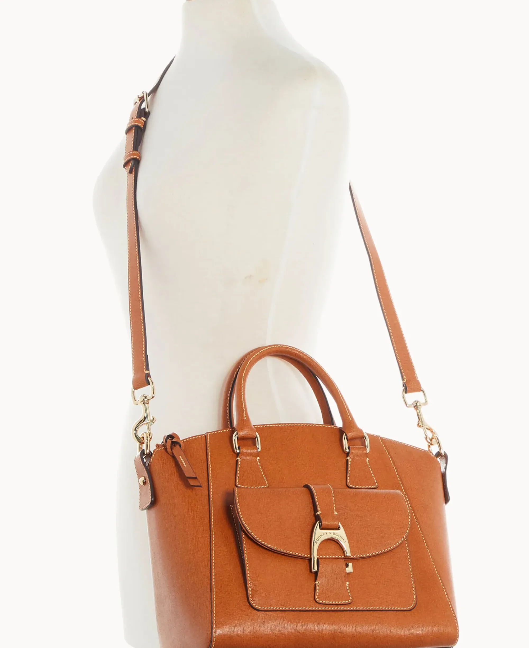 Dooney & Bourke The Saffiano Collection|Textured Leather<Saffiano Naomi Satchel Natural
