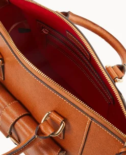 Dooney & Bourke The Saffiano Collection|Textured Leather<Saffiano Naomi Satchel Natural