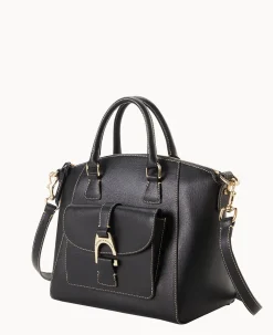 Dooney & Bourke The Saffiano Collection|Textured Leather<Saffiano Naomi Satchel Black