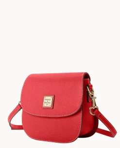 Dooney & Bourke The Saffiano Collection|Textured Leather<Saffiano Saddle Bag Tomato