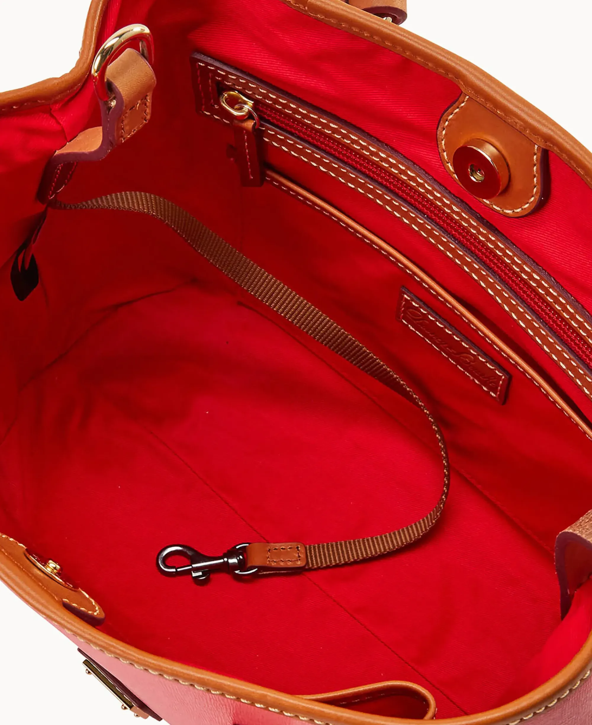Dooney & Bourke The Saffiano Collection|Textured Leather<Saffiano Small Briana with Pouch Bubble Gum