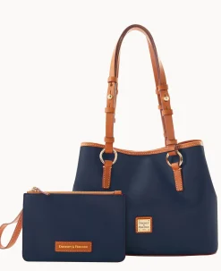 Dooney & Bourke Mini Bags<Saffiano Small Briana with Pouch Marine