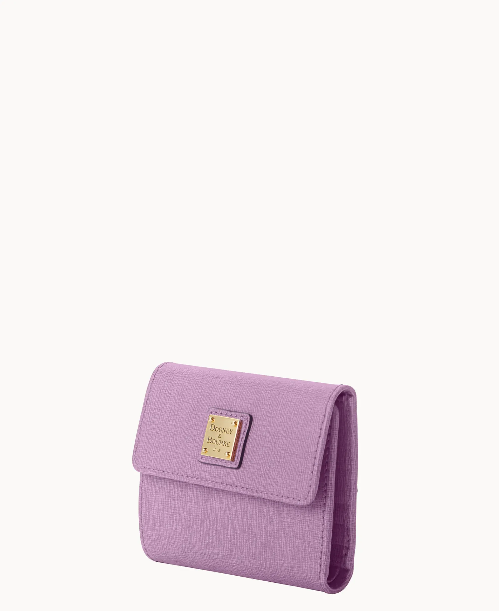 Dooney & Bourke The Saffiano Collection|Grab and Go<Saffiano Small Flap Credit Card Wallet Light Mauve
