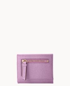 Dooney & Bourke The Saffiano Collection|Grab and Go<Saffiano Small Flap Credit Card Wallet Light Mauve