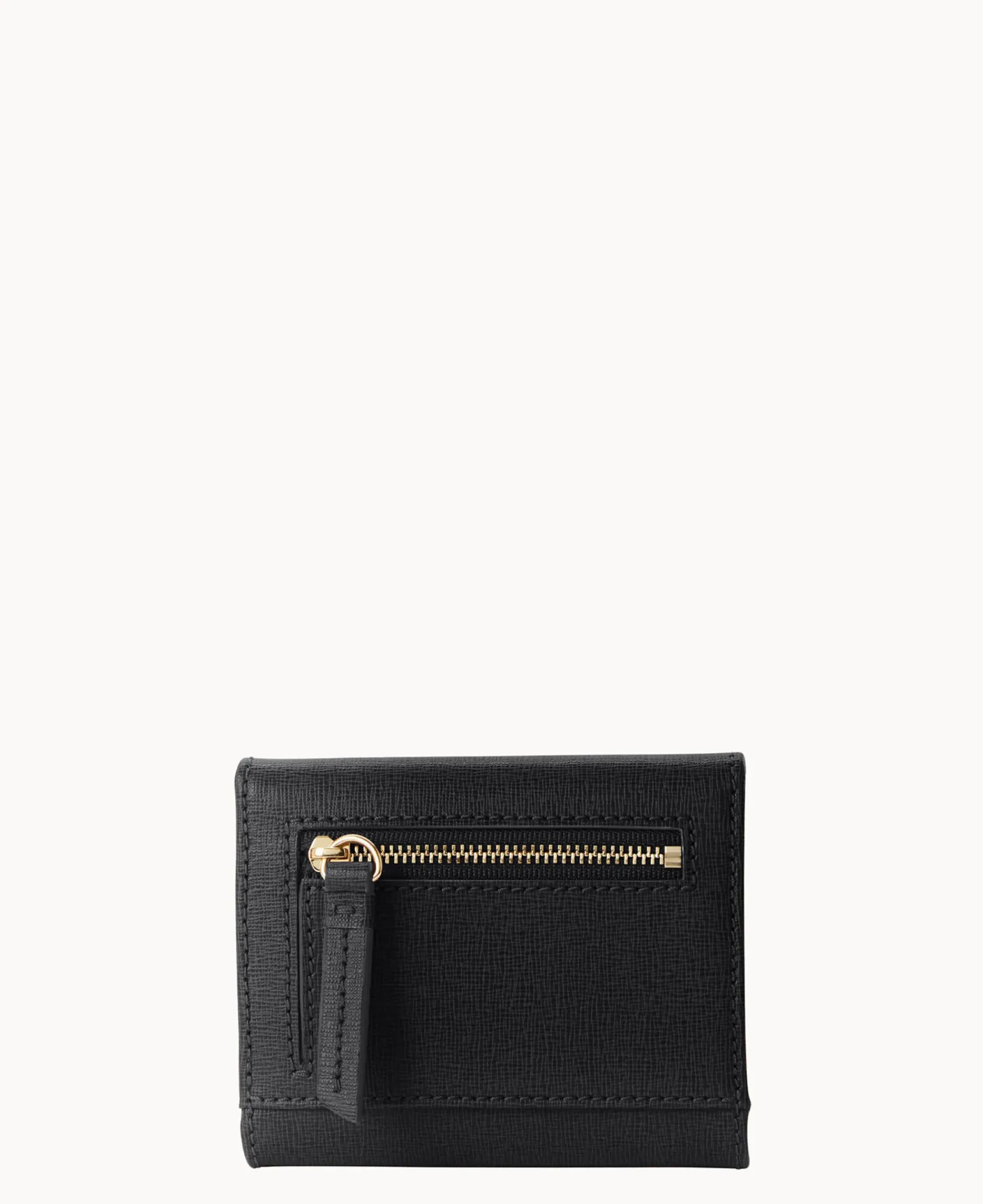 Dooney & Bourke The Saffiano Collection|Grab and Go<Saffiano Small Flap Credit Card Wallet Black