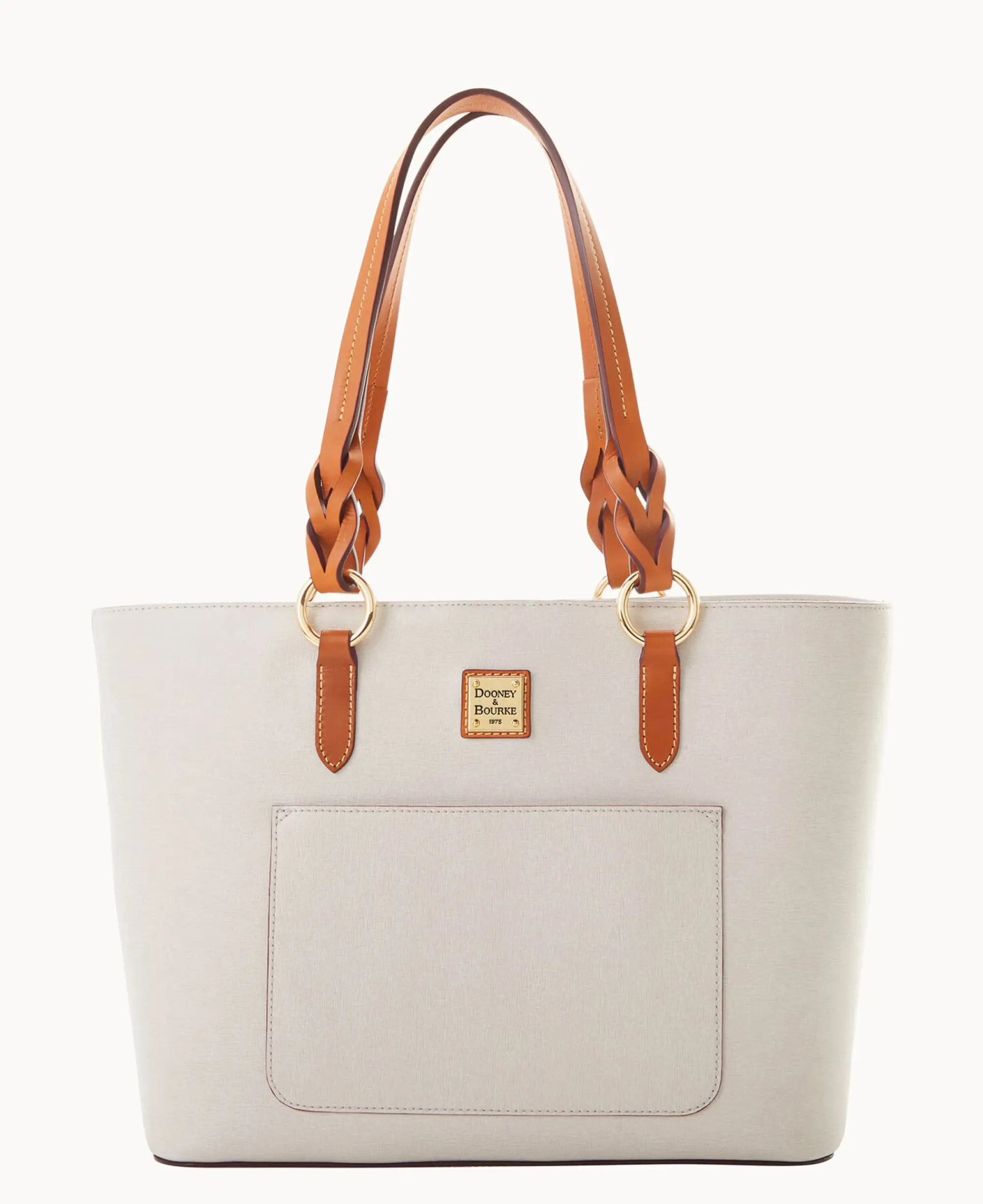 Dooney & Bourke Ready For the Getaway|Textured Leather<Saffiano Tammy Tote Ecru
