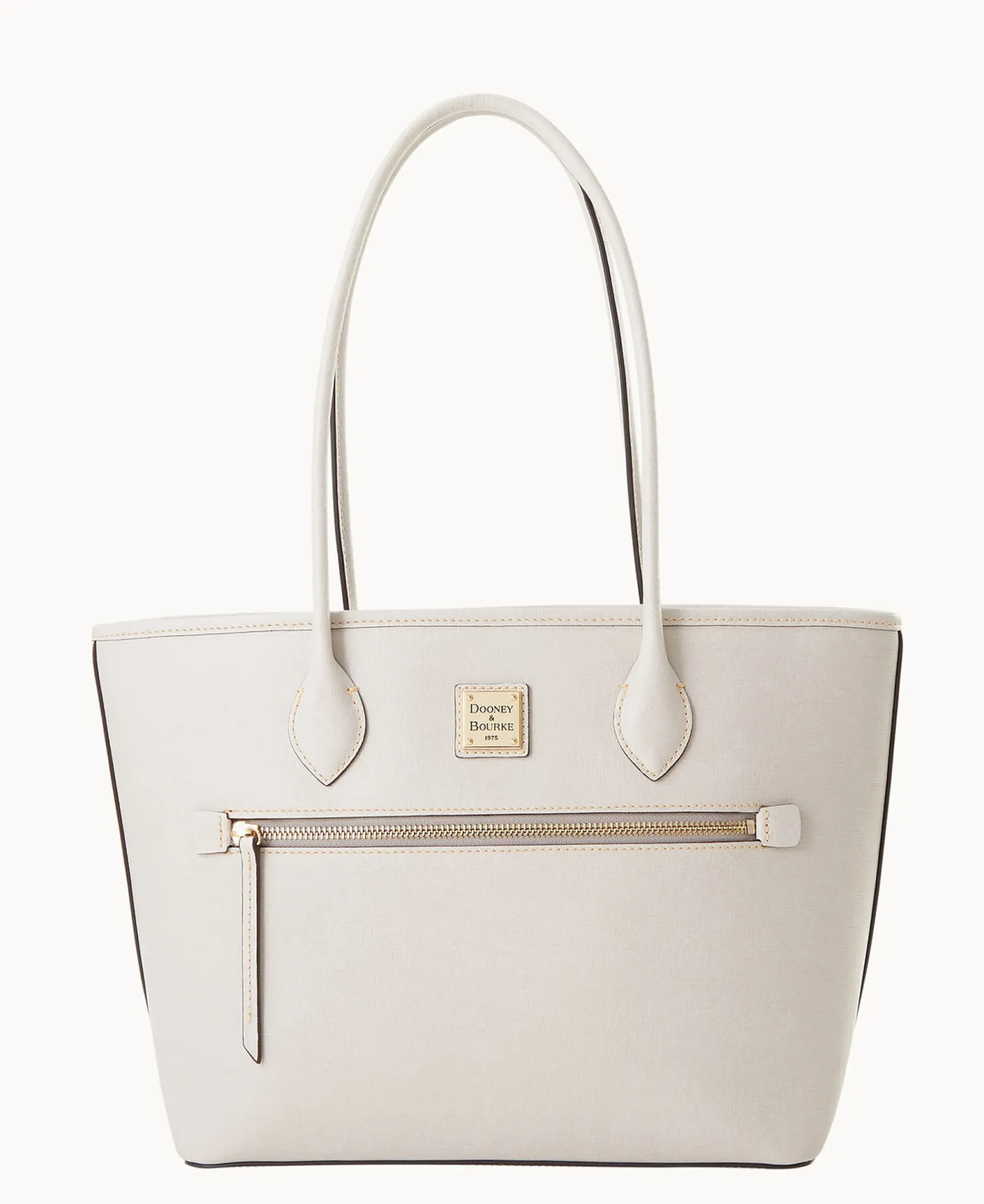 Dooney & Bourke The Saffiano Collection|Textured Leather<Saffiano Tote Ecru