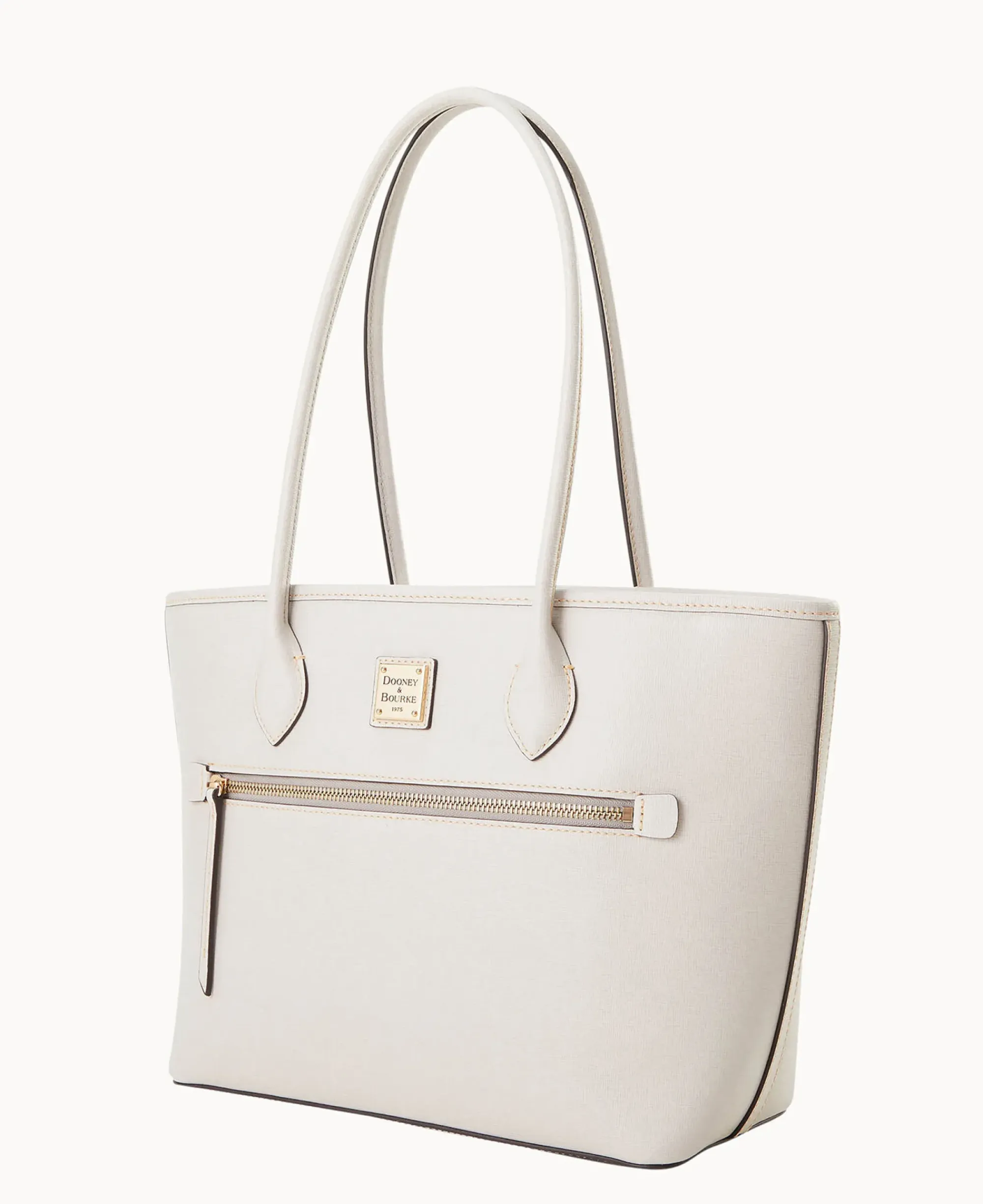Dooney & Bourke The Saffiano Collection|Textured Leather<Saffiano Tote Ecru