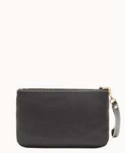 Dooney & Bourke The Saffiano Collection|Grab and Go<Saffiano Triple Zip Wristlet Black