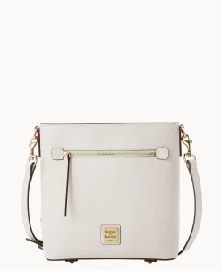 Dooney & Bourke The Saffiano Collection|Textured Leather<Saffiano Zip Crossbody Ecru