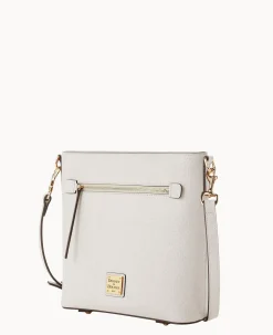 Dooney & Bourke The Saffiano Collection|Textured Leather<Saffiano Zip Crossbody Ecru