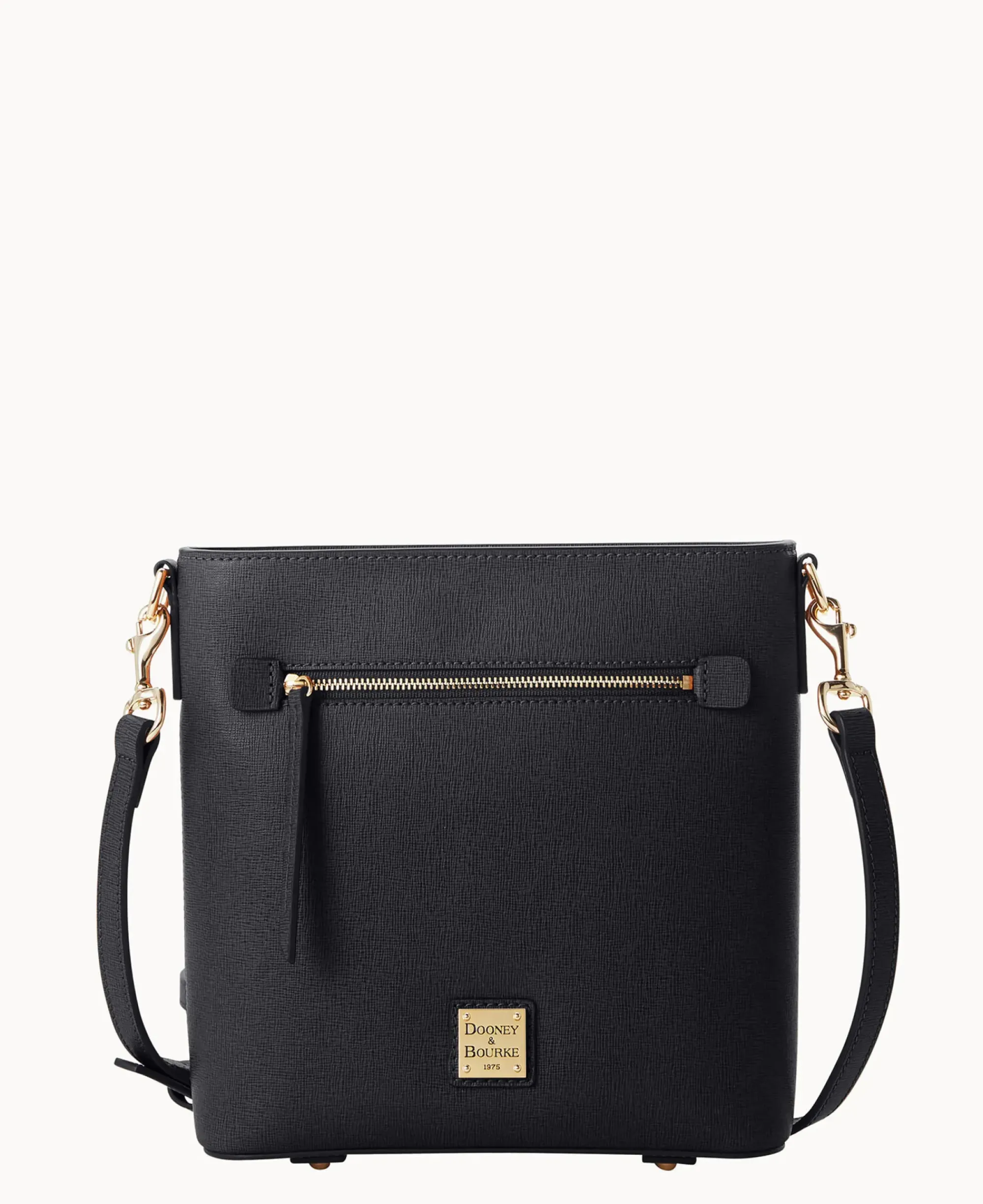 Dooney & Bourke The Saffiano Collection|Textured Leather<Saffiano Zip Crossbody Black