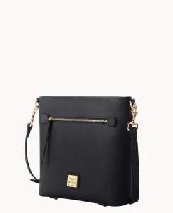 Dooney & Bourke The Saffiano Collection|Textured Leather<Saffiano Zip Crossbody Black