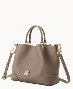 Dooney & Bourke Pebbled Leather|Shoulder Bags<Sorrento Barlow Smoke Grey