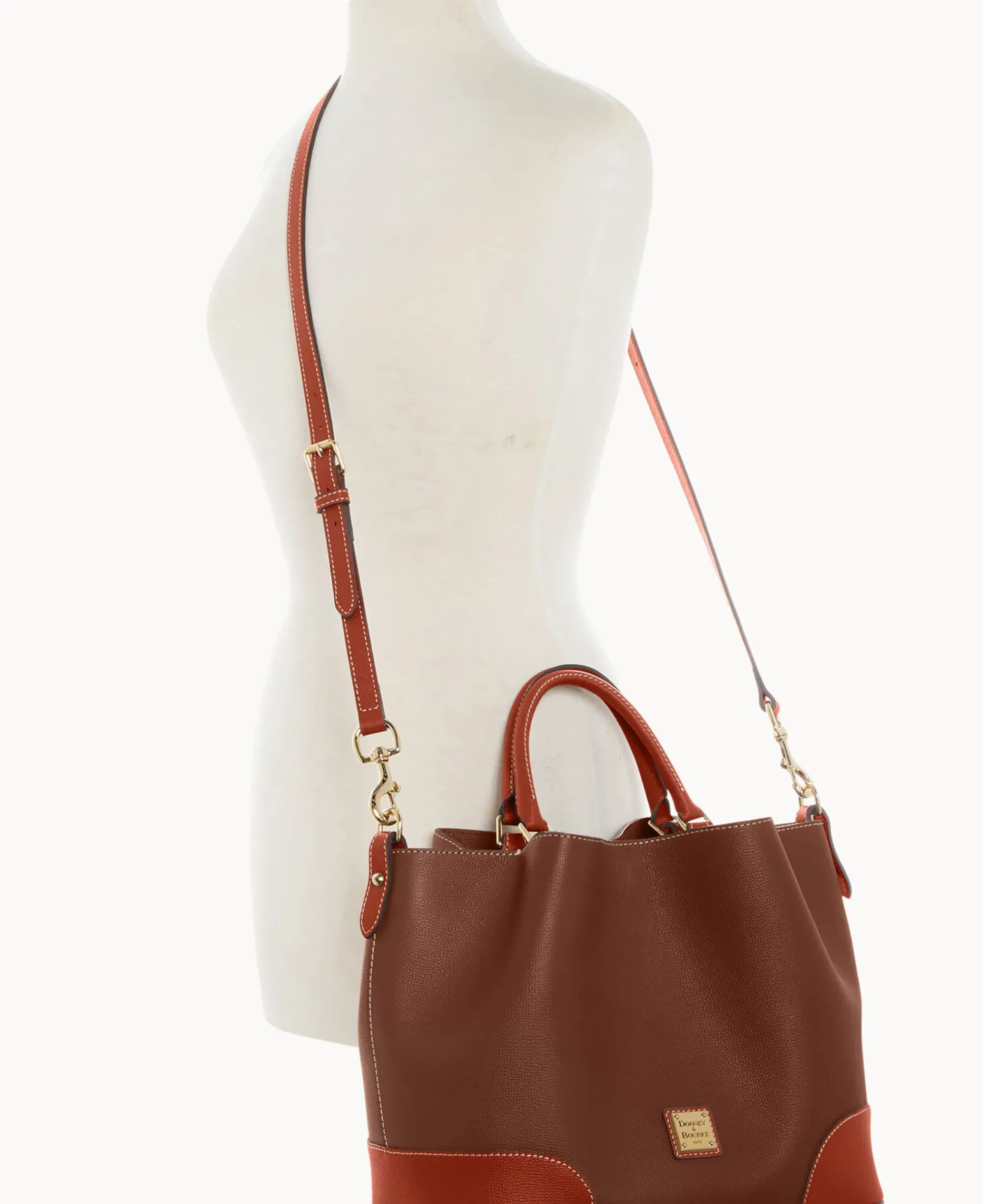 Dooney & Bourke Pebbled Leather|Shoulder Bags<Sorrento Large Barlow Bark