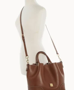 Dooney & Bourke Pebbled Leather|Shoulder Bags<Sorrento Large Barlow Bark