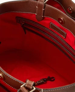 Dooney & Bourke Pebbled Leather|Shoulder Bags<Sorrento Large Barlow Bark