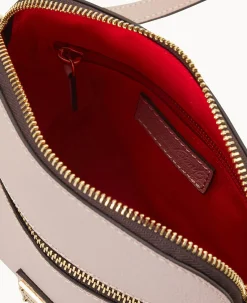 Dooney & Bourke Pebbled Leather|Mini Bags<Sorrento Zip Domed Crossbody Mushroom