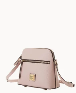 Dooney & Bourke Pebbled Leather|Mini Bags<Sorrento Zip Domed Crossbody Mushroom