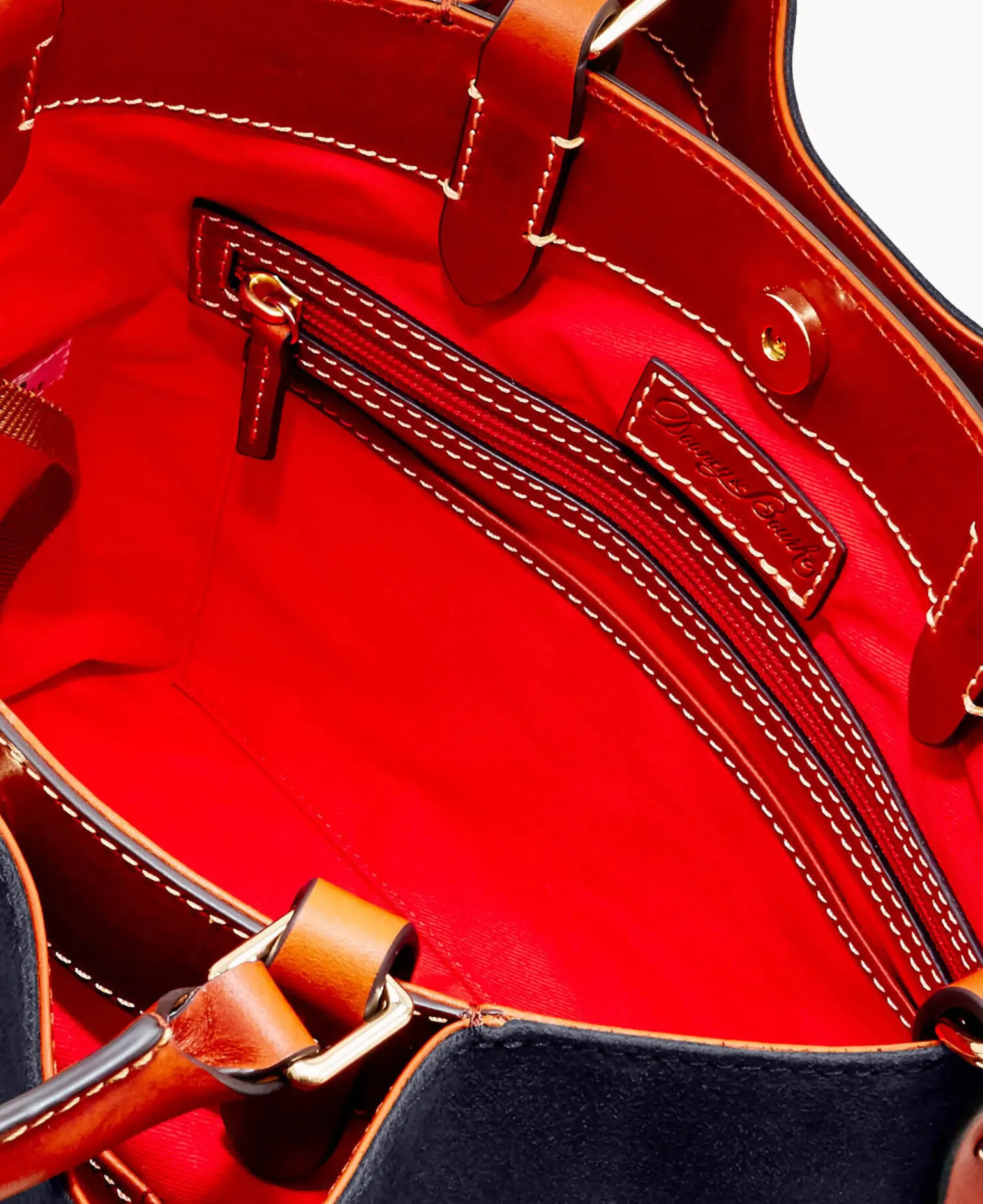 Dooney & Bourke Ready For the Getaway|Textured Leather<Suede Brenna Navy