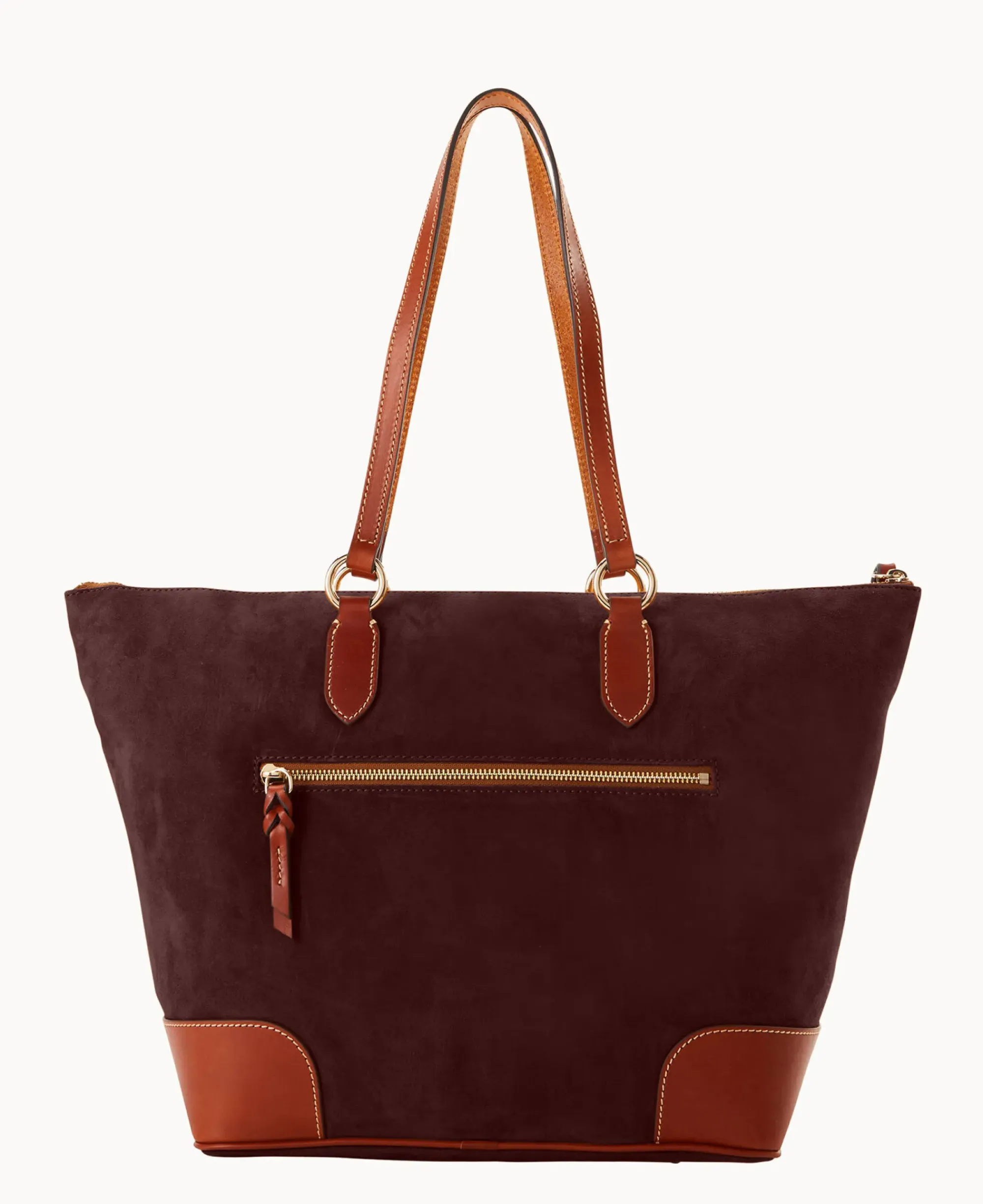 Dooney & Bourke Textured Leather|Shoulder Bags<Suede Career Tote Wine