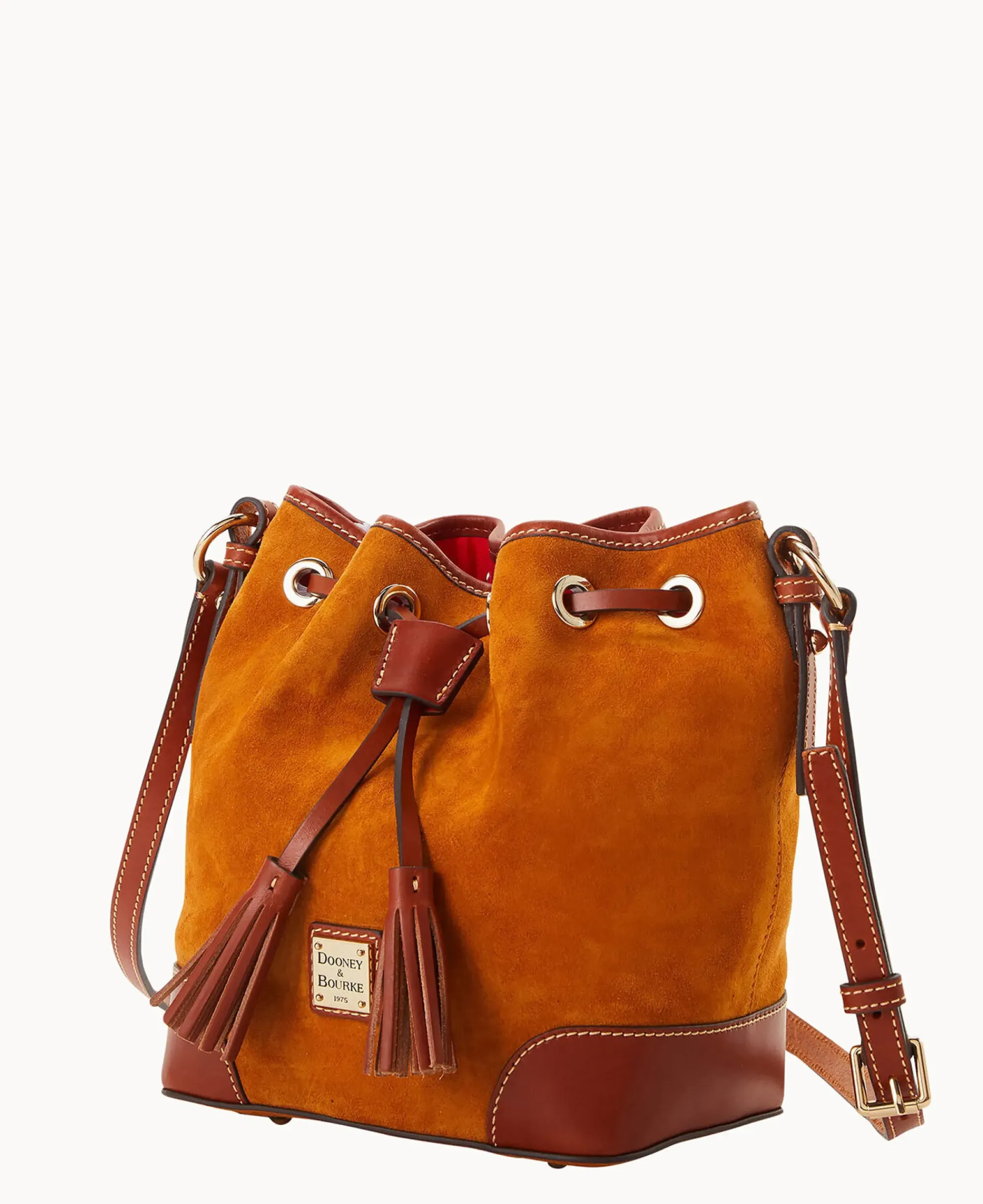 Dooney & Bourke Textured Leather|Mini Bags<Suede Crossbody Drawstring Honey