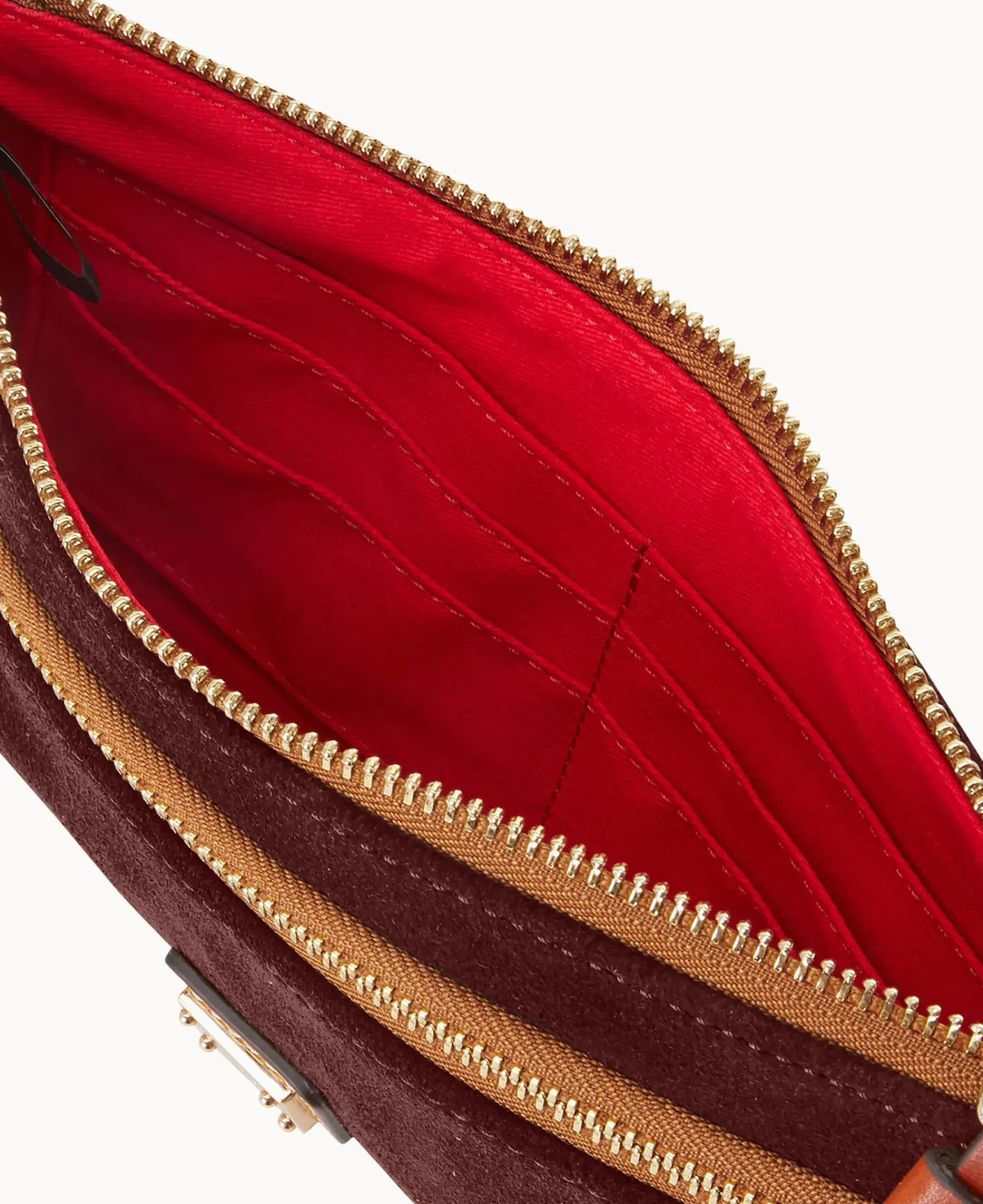 Dooney & Bourke Grab and Go|Wristlets<Suede Double Zip Wristlet Wine