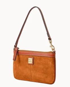 Dooney & Bourke Grab and Go|Wristlets<Suede Large Slim Wristlet Amber