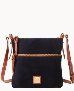 Dooney & Bourke Textured Leather|Mini Bags<Suede Letter Carrier Navy