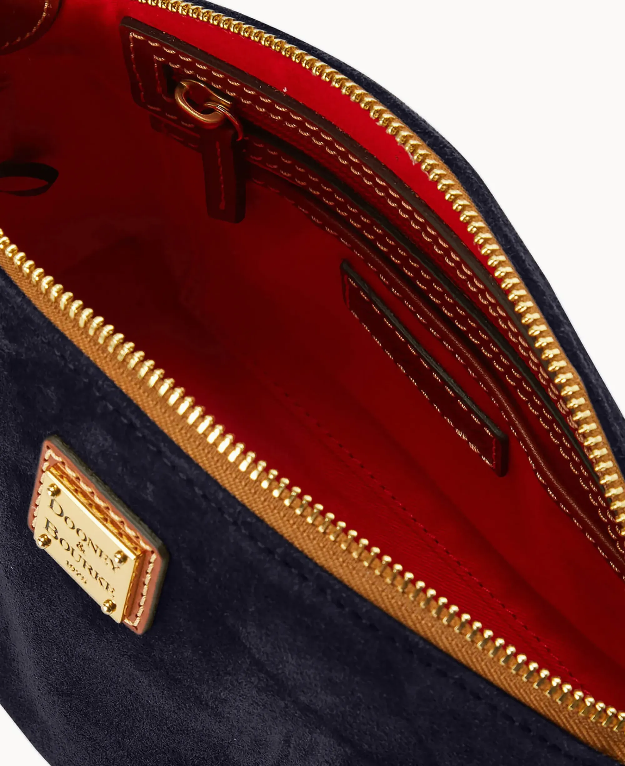 Dooney & Bourke Textured Leather|Mini Bags<Suede Penny Crossbody Navy