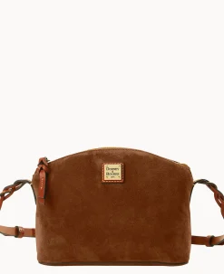 Dooney & Bourke Textured Leather|Mini Bags<Suede Penny Crossbody Amber